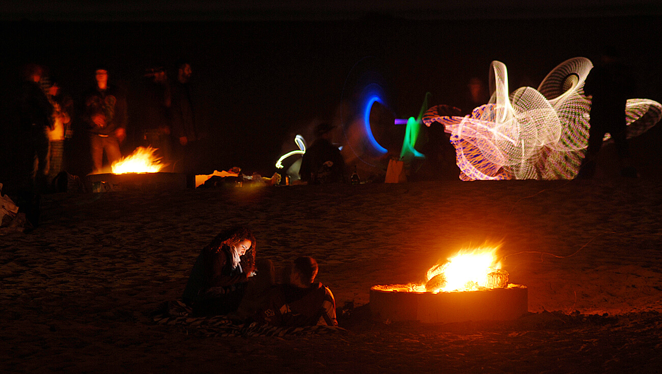 Ocean Beach bonfire